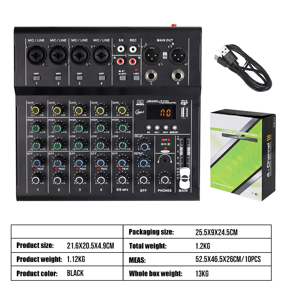 6-way mixer (black)