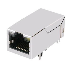 0826-1DX1-32-F uyumlu 100/1000 base-t Tab Up sarı/yeşil Led 1x1 Port 12 Pin RJ-45 bağlayıcı modülü - Product Image 5