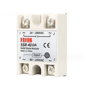 SSR-40 10 20 30 DAソリッドステートリレー入力DC3-32V出力AC24V-380V SSR-40DA - Product Image 1