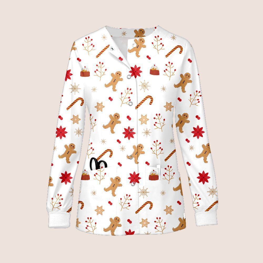 82028 white christmas flower top