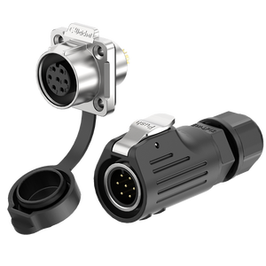 E-weichat LP12 7pin IP67 Nam + Nữ công nghiệp cung cấp tín hiệu không thấm nước cắm ổ cắm kết nối EW-LP12-7P - Product Image 5