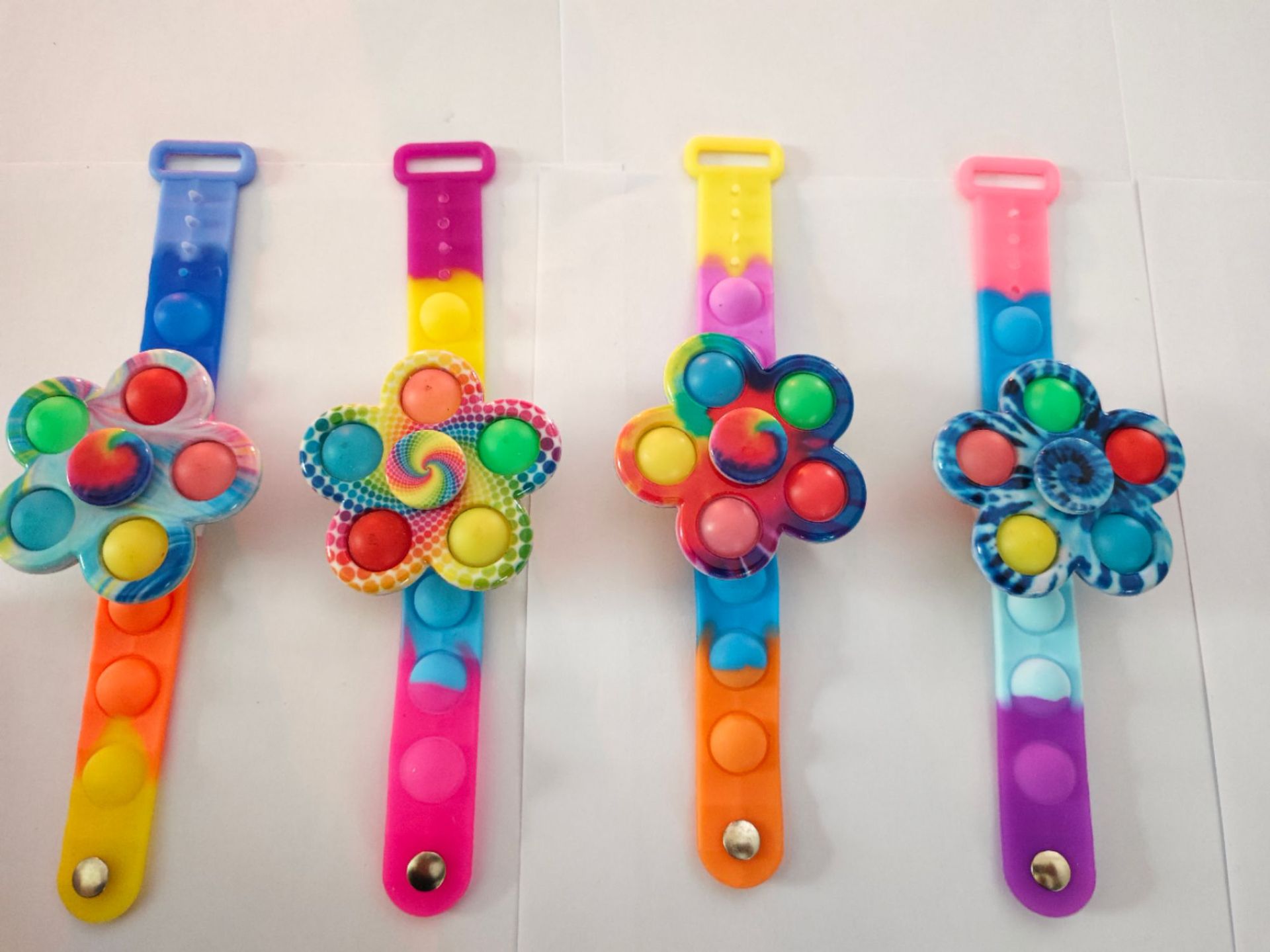 Bracelet à bulles coloré tie-dye