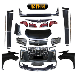 2015 Toyota Alpha Alpha Body Kit yükseltme için 2018-2022 modelleri ile uyumlu tamponlar içerir - Product Image 2
