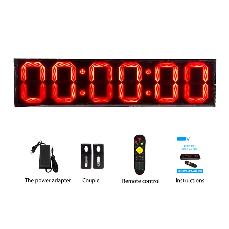 Alimentation enfichable à affichage simple face de 12 pouces à 6 chiffres
