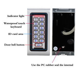 Metal Wiegand 26 controlador de acceso independiente IP65 impermeable inalámbrico Rfid puerta SISTEMA DE Control DE ACCESO teclado lector de tarjetas - Product Image 3