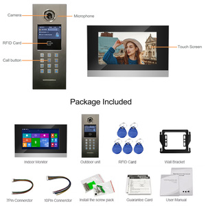 Door <strong>Intercom</strong> <strong>Video</strong> Doorphone for Multiple Apartment 7 Inch Indoor Monitor Network <strong>Intercom</strong> <strong>System</strong>
