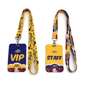 Toptan VIP olay sahne arkası PVC kart rozeti özel baskı adı rozetleri olay için boyunluklar ile geçer