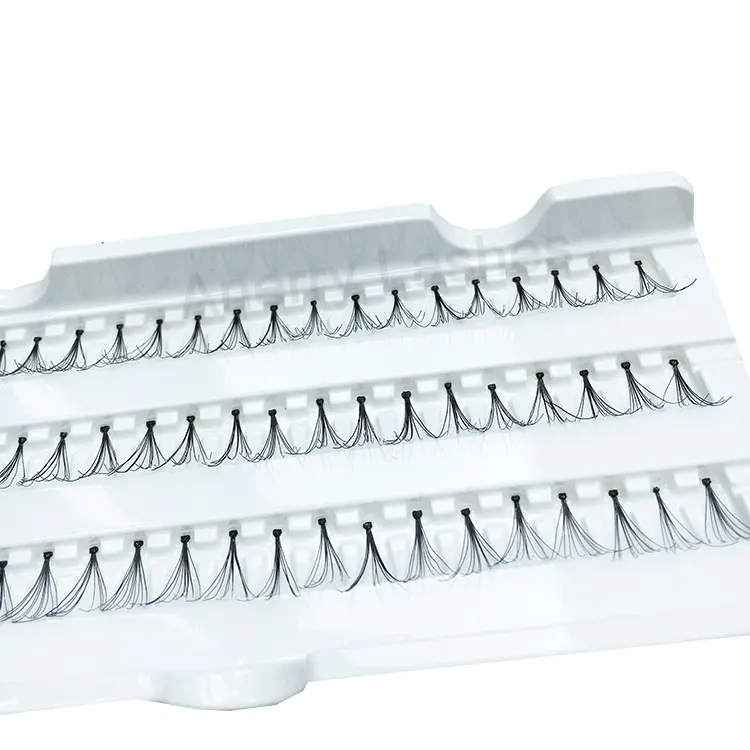 Dikke Premade Lash Extensions10mm 12Mm 14Mm Volume Flare Wimper Knoop Gratis Nertsen Zijde Individuele 3d Cluster Wimper