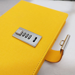 Diario de viaje de cuero de PU personalizado, cuadernos de escritura personal, planificador de negocios diario, Bloc de notas con cerradura de combinación - Product Image 6