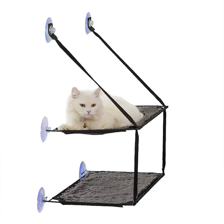 Pet Cat Bed Soft Comfortable Mount Window Wall Cat Bed Lounger Suction Cups Warm Cat Hammock Bed
