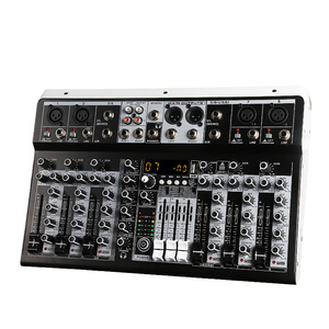 KFKD KP8 มืออาชีพMixer 8 ช่องบลูทูธMixer Reverberation Effectบ้านคาราโอเกะUSB Live Interface Mixer - Product Image 1