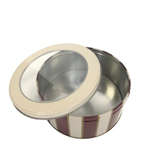 圆形系列锡盒礼品包装锡罐带透明窗 - Product Image 6