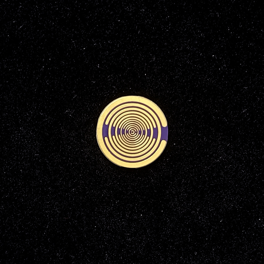Disque plaqué or 25 mm