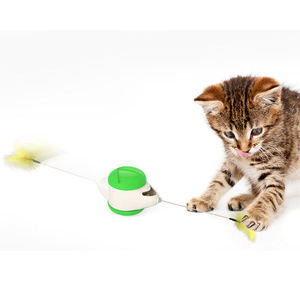 Pet Products New Pet Balance Swing carro Brinquedo do gato <span class=keywords><strong>Catnip</strong></span> stick Turntable <span class=keywords><strong>catnip</strong></span> pena