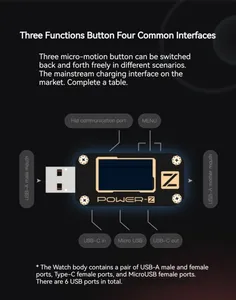 QC3.0/2,0 0-24 В POWER-Z KM001 PD тестер USB Цифровой вольтметр инструмент для тестирования напряжения и токовой пульсации двойной Type-C инструмент - Product Image 5
