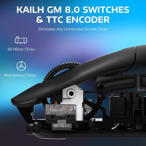 Articoli di fabbrica all'ingrosso attacco squalo X3 Pro leggero Mouse da gioco senza fili con sensore ottico PAW3395 DPI 26K per uso informatico - Product Image 4