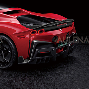 Aulena Neues Upgrade Dry Carbon Auto Hecks toß stangen Splitter Zubehör Heck diffusor Für Ferrari SF90 - Product Image 1