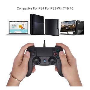 Sensor de aceleración 3D Panel táctil de vibración de motor doble para PS4 para PS3 PC-Joystick de alto rendimiento y controlador de juegos - Product Image 4