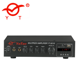 Sistema amplificador YT-5019 mono 60w con USB/SD/MIC/BT/ECO/pantalla