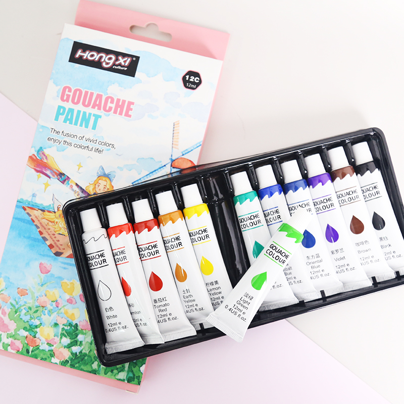 12ml * 12 Colors (English Hanging Card Box)
