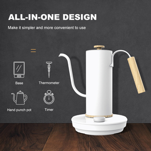 High-End Elegant Gooseneck Coffee Kettle Automatic Touch <strong>Digital</strong> <strong>Temperature</strong> Control Fashionable K5 Shut-Off Hotel Household - Product Image 3