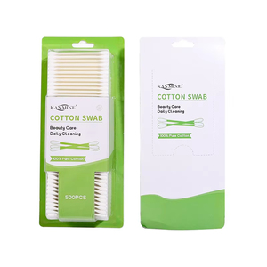 500Pcs Thân Thiện Với Môi Đôi Vòng Mẹo Bông Nụ Giấy Gậy Với Vỉ Bao Bì Thuận Tiện Làm Sạch Chăm Sóc Helper - Product Image 6