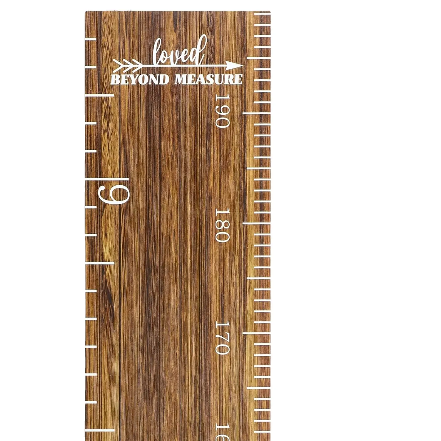 Régua de madeira para crianças, meninos e meninas, medição de altura de crescimento, uso vitalício