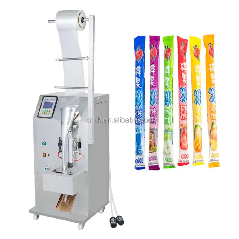 Düşük maliyetli otomatik buz Lolly Popsicle dolum paketleme makinesi buz Pop buz şeker paketleme makinesi