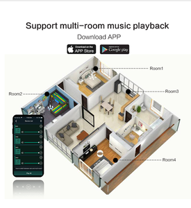 Módulo receptor de audio WiFi BT5.0 Entrada AUX USB Reproducción multihabitación Interfaz Ethernet Módulo de Sistema de música Placa PCBA - Product Image 4