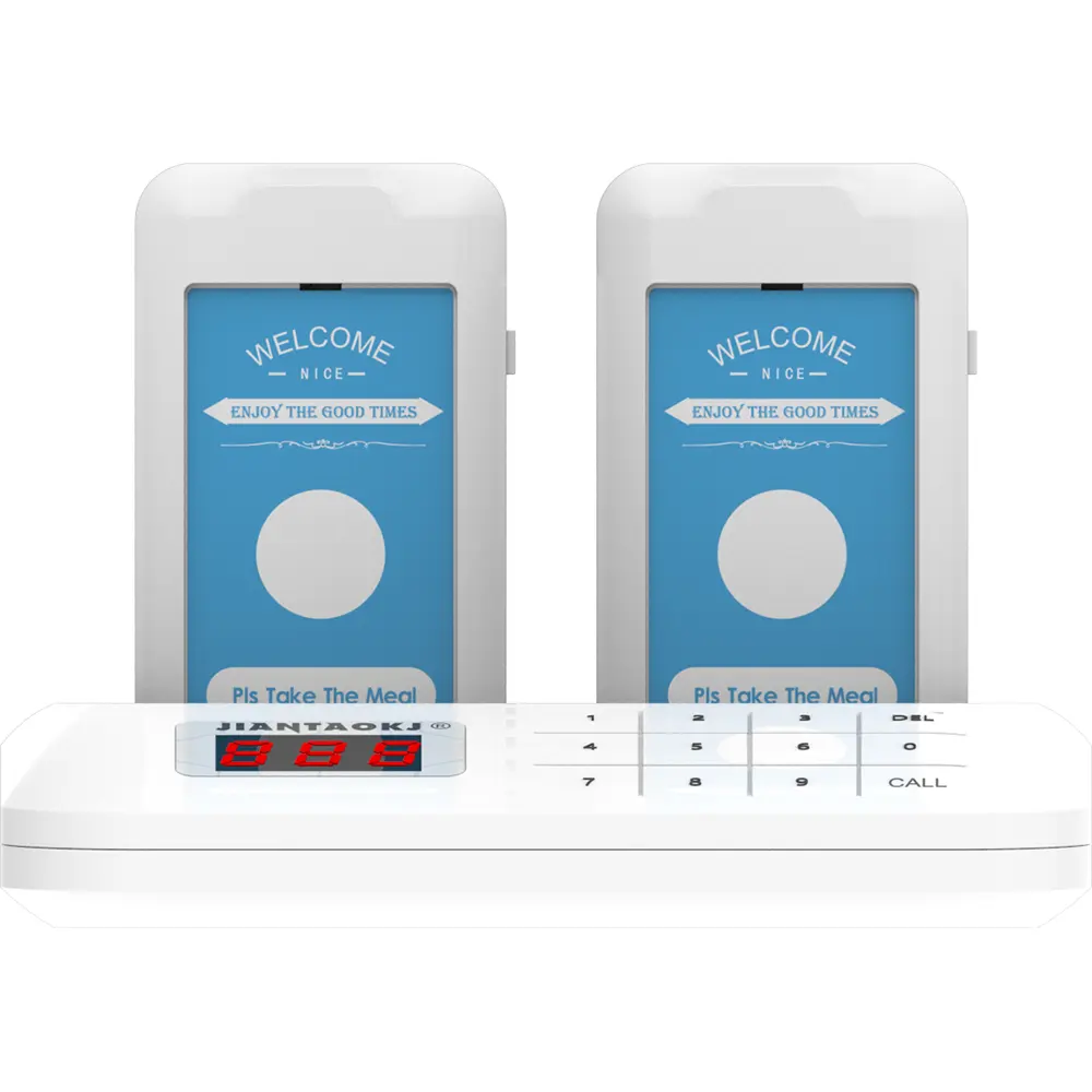Système d'appel de serveur sans fil Buzzer à 10 boutons et 1 écran pour restaurant, hôtel et café.