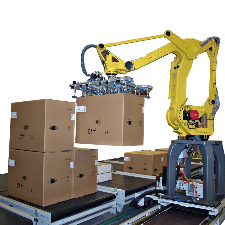 Impilamento automatico del robot industriale del cartone per le borse o le scatole di latte in polvere