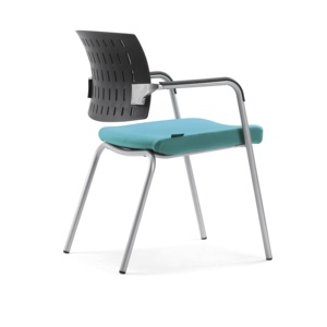 GS-1796C Budget Chair Project <strong>case</strong> <strong>Excellent</strong> Plastic Backrest Chair With Four-legs Base - Product Image 2