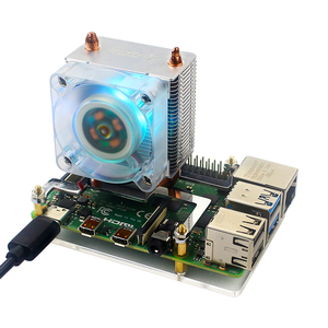 52Pi Ice Tower Cooling Fan for <strong>Raspberry</strong> <strong>Pi</strong> 4 Copper Tube with RGB Fan + Acrylic Plate <strong>Case</strong> for <strong>Raspberry</strong> <strong>Pi</strong> 4 <strong>Model</strong> B - Product Image 2