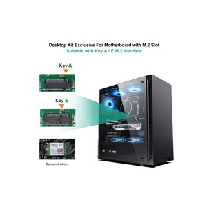 Tri Band 5374Mbps <strong>Wifi</strong> 6E Intel AX210 M.2 <strong>Wifi</strong> Wireless Card Blue-tooth 5.3 802.11ac/ax With 10dbi Antennas For Win 10 AX210NGW - Product Image 6