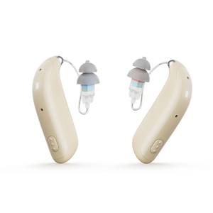 Kỹ thuật số có thể sạc lại 16 kênh ric BTE Thiết bị trợ thính cho người cao tuổi người lớn không thấm nước kép mics sạc khô miễn phí phụ kiện - Product Image 1