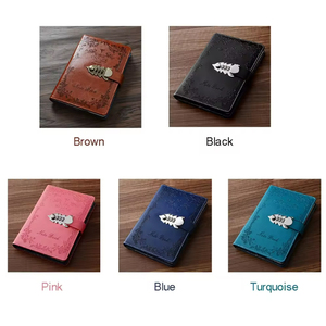Taccuino diario con serratura a chiave HK in pelle color PU quaderno vintage con blocco del diario con blocco del codice - Product Image 5