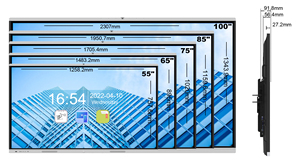 Odm 4k Android Ops 65 inç interaktif ekran akıllı tahta 75 inç dokunmatik ekran monitör interaktif beyaz tahta - Product Image 2