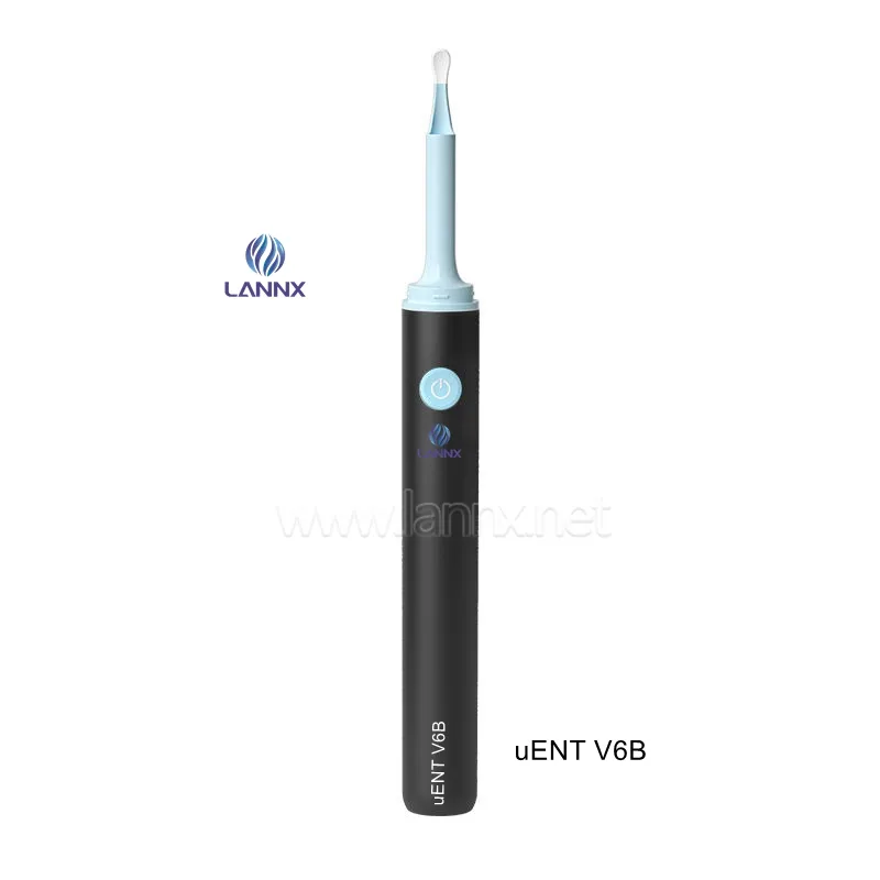 LANNX-herramienta de limpieza Visual uENT V6B, nuevo otoscopio visual inalámbrico, eliminación de cera de oídos inteligente, endoscopio