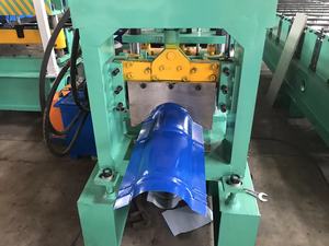 Direct Factory Sale High Quality Steel Metal Roof Ridge Capping Roll Forming Machine China PLC Control <strong>System</strong> New Tile Building
