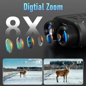 <span class=keywords><strong>2025</strong></span> New R11 Kỹ Thuật Số Tầm Nhìn Ban Đêm Kính Thiên Văn Với 8X Zoom 2 "IPS Màn Hình 300M Xem Và Video Ghi CE/Rohs Chứng Nhận - Product Image 2