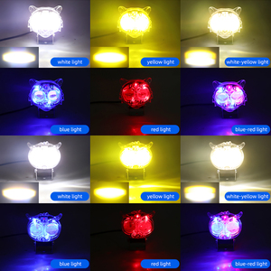 Çok renkli LED çekim ışığı yardımcı çalışma lambası ve Mini sürüş ışık su geçirmez IP67 motosiklet far - Product Image 5
