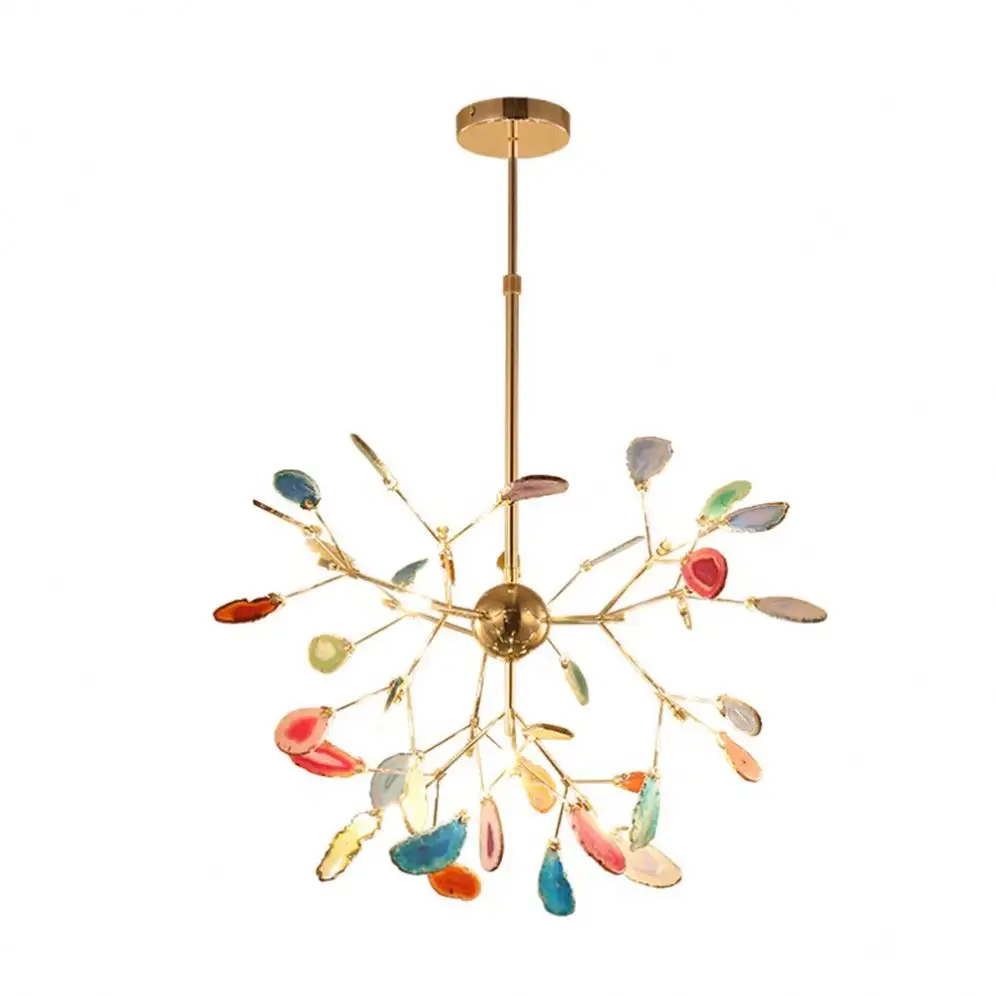 Oem/Odm Modern Agate Led Chandeliers Lighting Living Room With Great Price