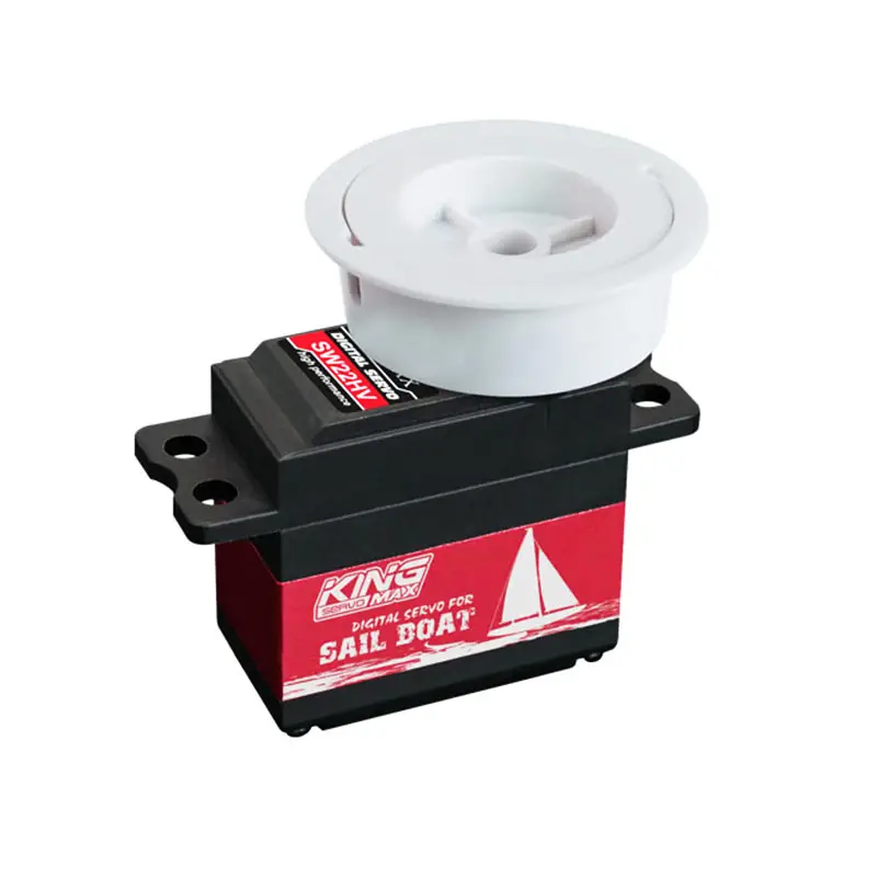 Kingmax equipamentos de metal sw22hv, equipamentos de metal digital de 68g 22kg.cm para vela, servo 1-7t, rolamentos duplos programáveis, à prova d' água para barcos rc