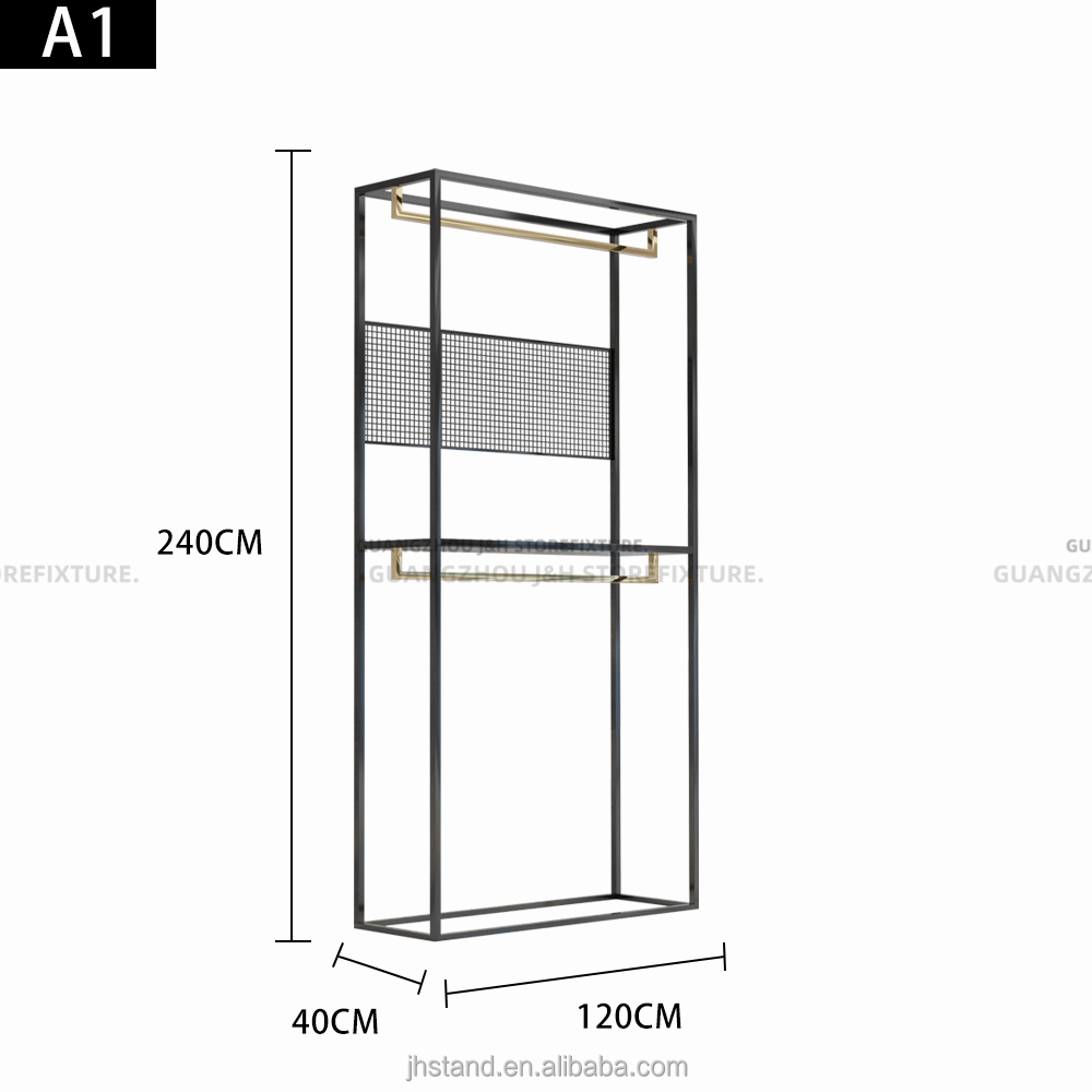 A1-Metal frame + Oro In Acciaio Inox Appendiabiti