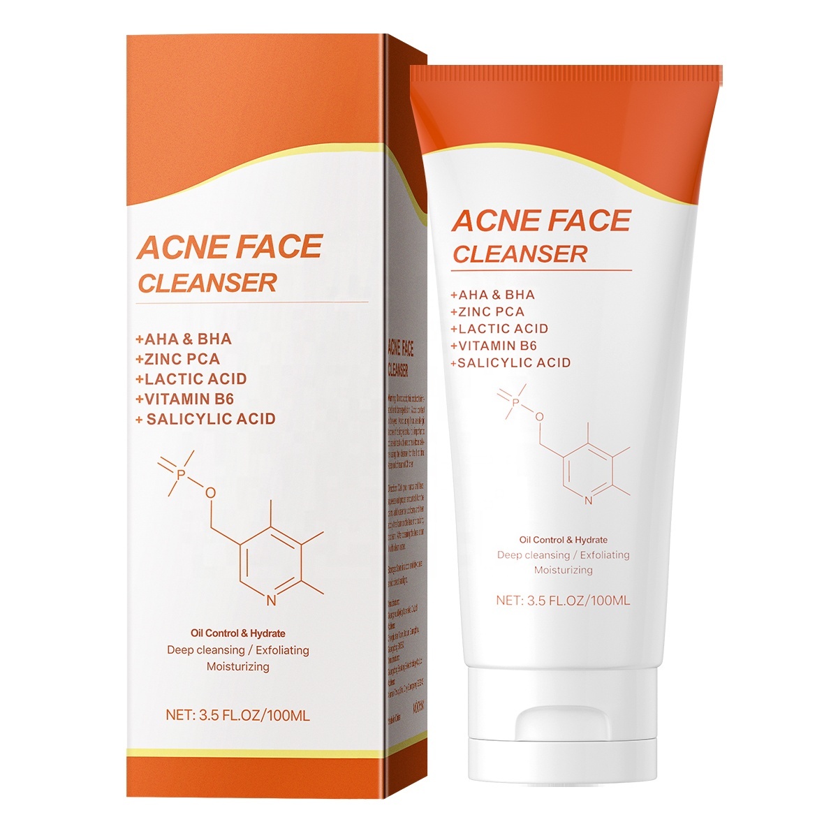 AHA BHA Acne Face Wash