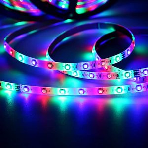 แถบไฟ LED RGB 5ม.,แถบไฟ LED แบบยืดหยุ่นอะแดปเตอร์ควบคุมระยะไกล12V แถบไฟ LED RGB 3528 SMD แถบไฟ LED สำหรับ Fita - Product Image 3