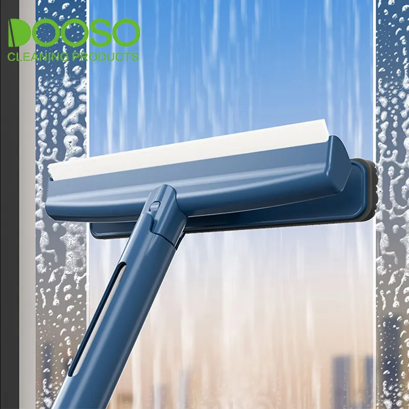 Multifunction 3 in 1 Window Wiper with Collect Dirty Water Bottle Rubber Window Squeegee with Sponge