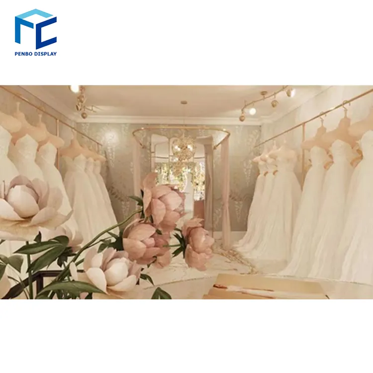 Bespoke Cửa Hàng Đám Cưới Phù Hợp Boutique Bridal Phụ Kiện Cửa Hàng Cho Cửa Hàng Đám Cưới