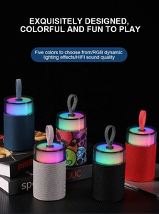 Portable Wireless <strong>Speaker</strong> with High Fidelity 3D Surround Sound Blue Tooth <strong>Speaker</strong> LED Lights Small Subwoofer for Outdoor <strong>Use</strong> - Product Image 2
