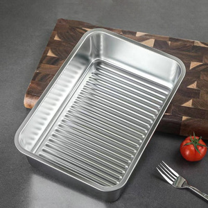 1.5L - 6L 304不锈钢食品储存容器套装，带不粘底部膳食准备容器 - Product Image 3